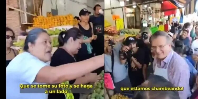 Video. “¡Tómese su foto y hágase a un ladito!”: ‘doñita’ a Marcelo Ebrard