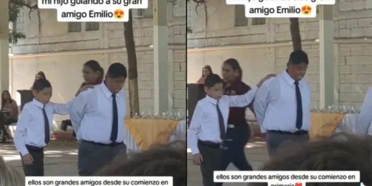 Video. Mirar con el corazón: niño conmueve en redes al guiar a su amigo invidente