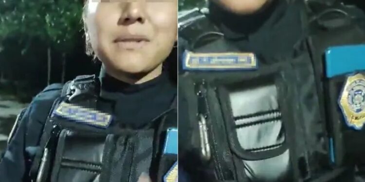 Video. ¡El colmo!: captan a policía “hasta las chanclas” haciendo el alcoholímetro