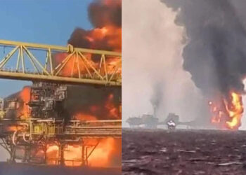 Videos. EXPLOSIÓN en plataforma de PEMEX: reportan 5 heridos y 4 desaparecidos