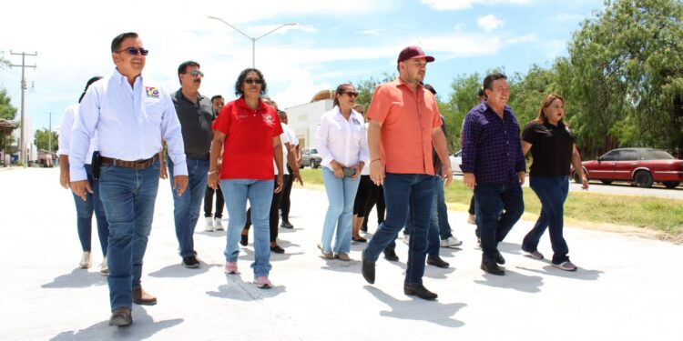 Alcalde da el «visto bueno» a obra de pavimentación finalizada en Río Bravo