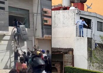 Video. ¡Muere abuelito por BRUTALIDAD policial y turba enardecida SAQUEA casa del Alcalde!