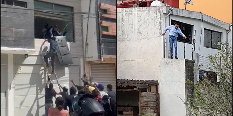 Video. ¡Muere abuelito por BRUTALIDAD policial y turba enardecida SAQUEA casa del Alcalde!