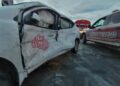 ¡Deja 10 lesionados tras ‘volarse’ luz roja y estrellarse contra taxi en Matamoros!