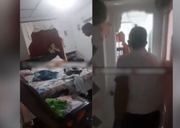 Video. Descubre a su esposa en pleno “cuchi cuchi” con el amante y llama a los vecinos para que vean