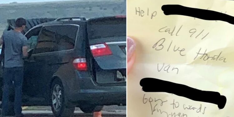 “¡Ayuda!”: rescatan a secuestrada que dio escalofriante nota a un desconocido