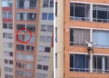 Video. Mujer MUERE al caer de un 7° piso durante SISMO de 6.1 en Colombia