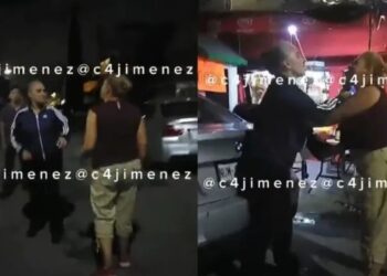 Video. ¡Un esquite con todo… y trancazos!, ‘damitas’ pelean en fila de los elotes  