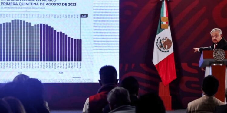«Poquito, pero bajó…»: AMLO presume descenso de la inflación en México