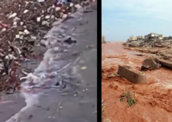 Videos. MAR de MUERTE: olas arrojan CADÁVERES tras inundaciones en Libia