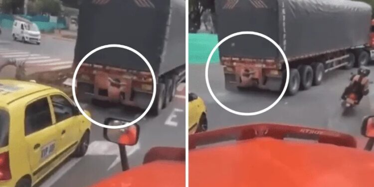 Video. Despreocupado hace ABDOMINALES ¡en un camión en MOVIMIENTO!