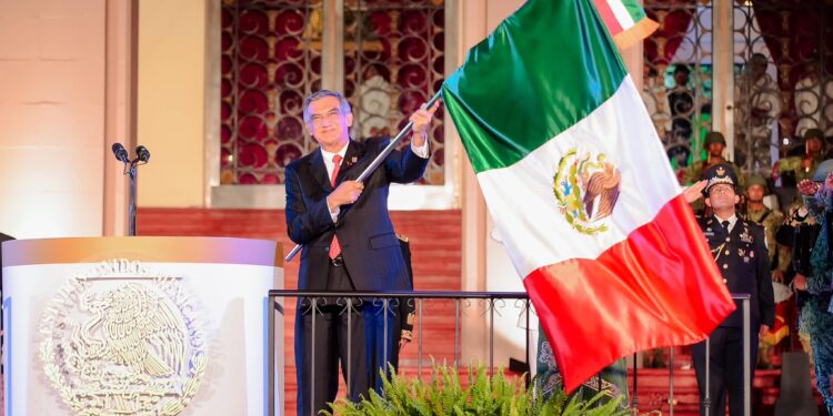 Gobernador de Tamaulipas celebra la Independencia de México en Victoria