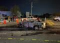 Queda CARBONIZADO dentro de su vehículo tras CHOQUE en Nuevo Laredo