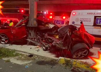 Video. Así fue cómo Camaro a exceso de velocidad quedó hecho ‘chatarra’ en Tlalpan