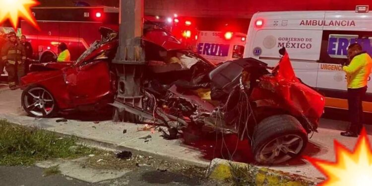Video. Así fue cómo Camaro a exceso de velocidad quedó hecho ‘chatarra’ en Tlalpan