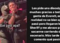 ¡¿Edwin Luna en riesgo?!, seguridad lo saca del escenario por detectar gente armada