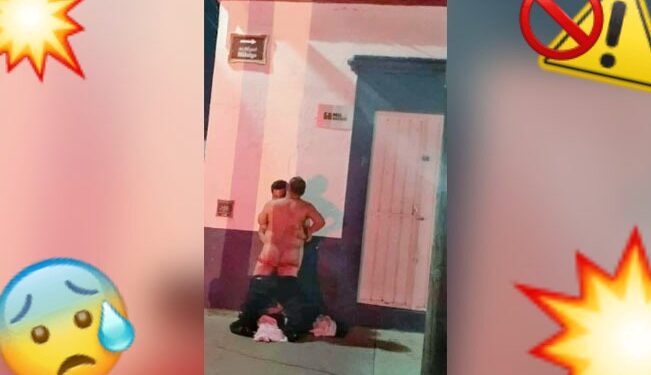 Cachan a dos tipos “echando pasión” en centro de Oaxaca; así las reacciones
