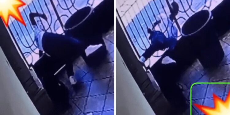 Video. ¡INCREÍBLE!: ladrón ‘elástico’ escapa por el pequeño espacio de un portón