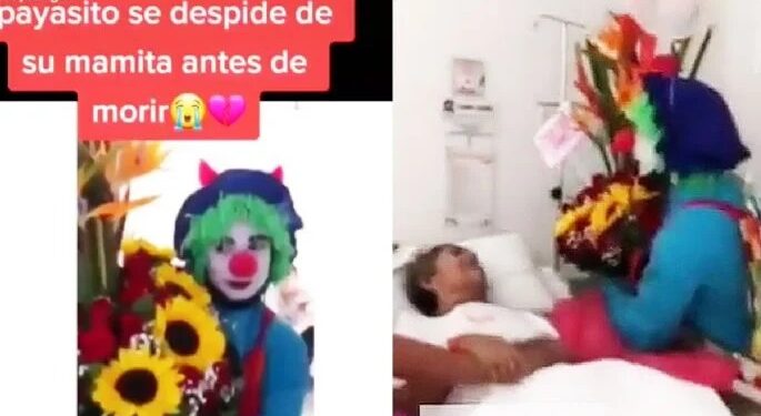 VIDEO. Última sonrisa: payasito visita a su mamá enferma y la hace feliz antes de que muera