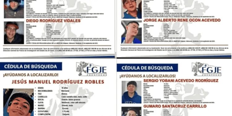 ¡Confirmar ASESINATO de 6 de los 7 chicos SECUESTRADOS en Zacatecas!