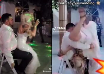 Video. ¡Fuego en la pista!: critican a novia por ardiente baile a su esposo en boda