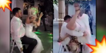 Video. ¡Fuego en la pista!: critican a novia por ardiente baile a su esposo en boda