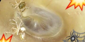 Video. Escuchaba “crujidos”, va al doctor y encuentran una araña viviendo en su oído