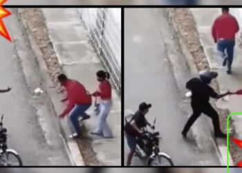 Video. ‘Salva su pellejo’ y abandona a su novia en un asalto, ¡ladrones se apiadan de la chica!