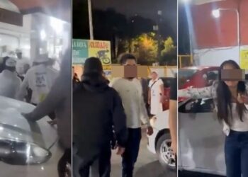 ¡Meseros GOLPEAN salvajemente a una pareja en taquería El Borrego Viudo!