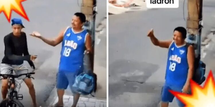 Video. Estaba a punto de ser ASALTADO, pero se salva porque ¡el LADRÓN es su ‘compa’!