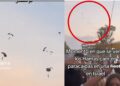 Video. ¡Así descendieron en paracaídas los miembros de Hamás para atacar festival en Israel!
