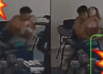 Video. Jovencita se desmaya luego de que su compañero le aplicara una ‘llave china’ en el salón