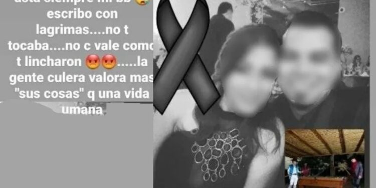 “Valoran más sus cosas que una vida…”: indignada pareja de ladrón linchado