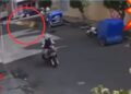 ¿Es un pájaro?, ¿es un avión?…¡es el PERRO volador!: can se lanza contra motociclista desde un techo
