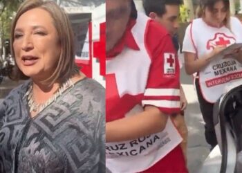 “Aquí se viene a ayudar, no se viene a hacer política”: voluntarios de Cruz Roja a Xóchitl Gálvez