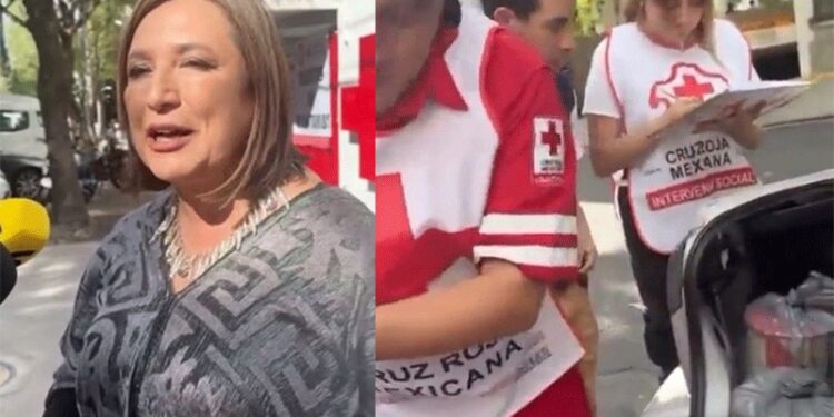 “Aquí se viene a ayudar, no se viene a hacer política”: voluntarios de Cruz Roja a Xóchitl Gálvez