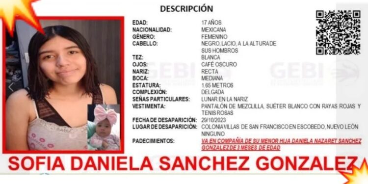 Angustia por desaparición de ADOLESCENTE y su BEBÉ en Nuevo León