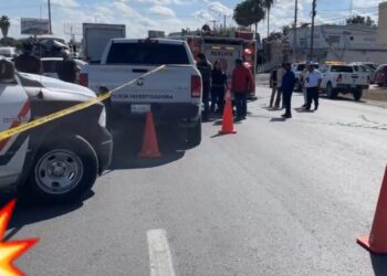 ¡Derrape mortal!, motociclista MUERE APLASTADO por camión de carga en Reynosa